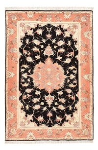 Alfombra Persa - Tabriz - Real - 116 x 75 cm - azul oscuro