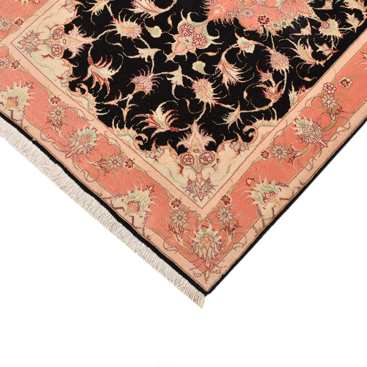 Alfombra Persa - Tabriz - Real - 116 x 75 cm - azul oscuro