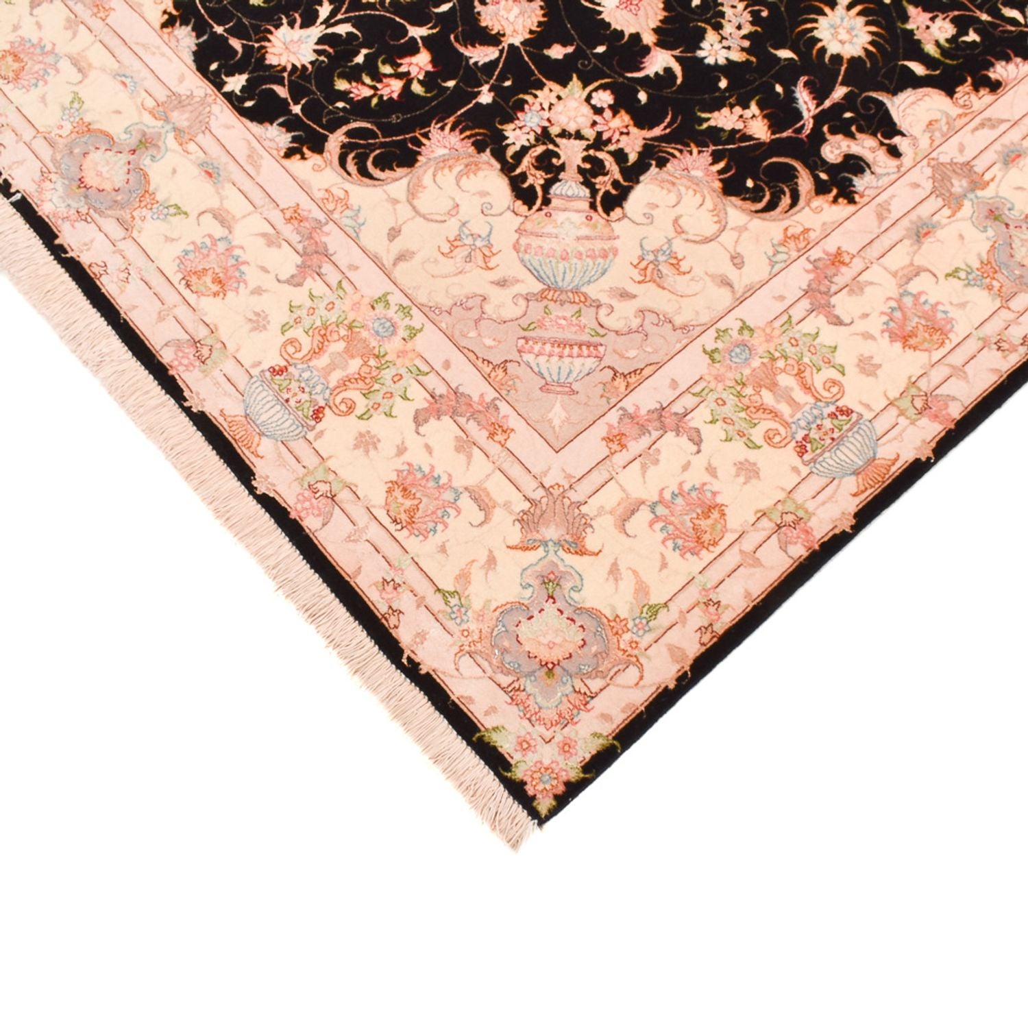 Alfombra Persa - Tabriz - Real - 251 x 165 cm - azul oscuro