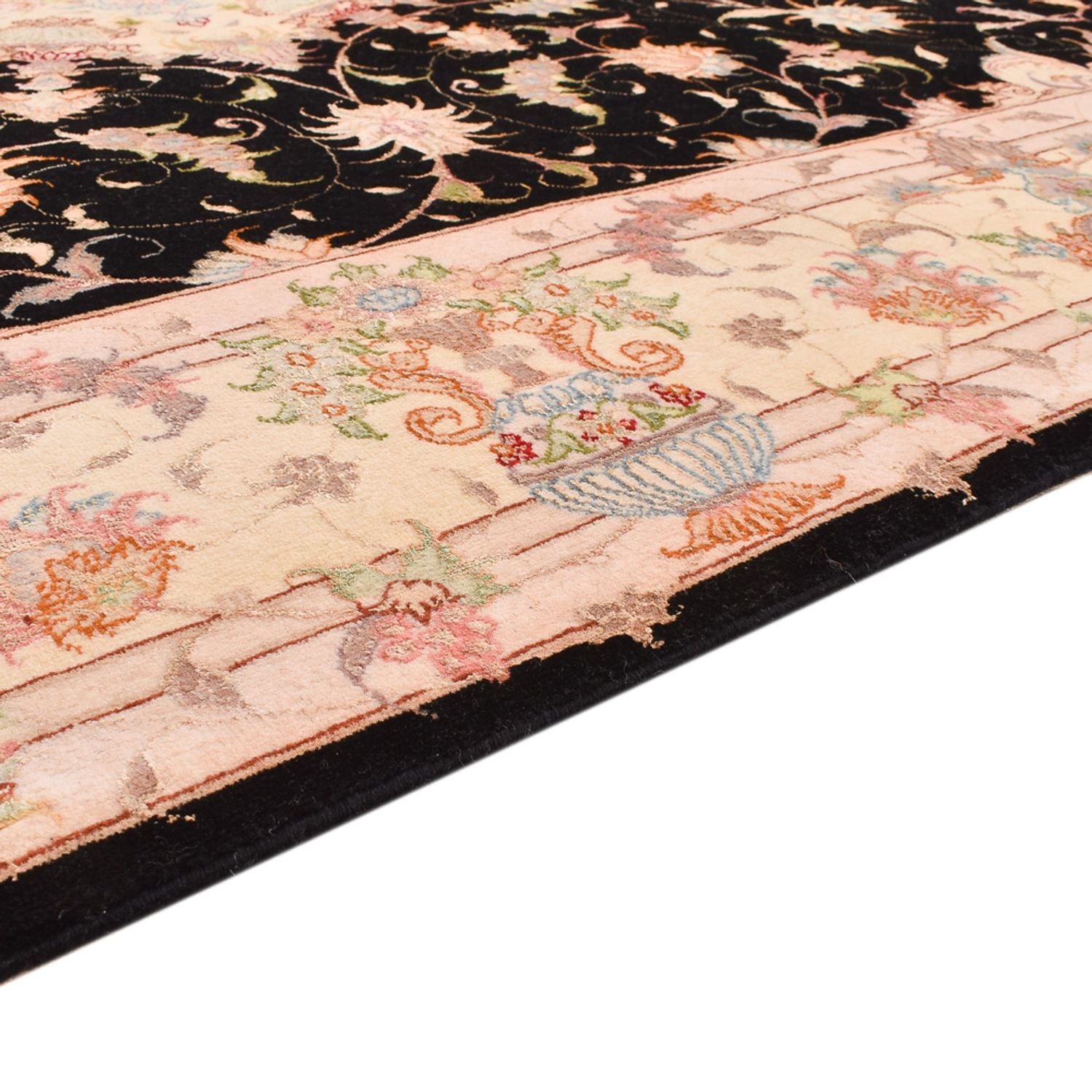 Alfombra Persa - Tabriz - Real - 251 x 165 cm - azul oscuro