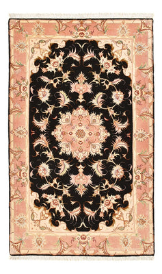 Alfombra Persa - Tabriz - Real - 123 x 74 cm - azul oscuro
