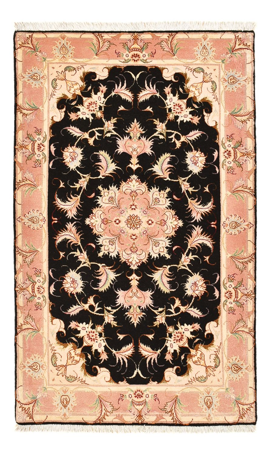 Alfombra Persa - Tabriz - Real - 123 x 74 cm - azul oscuro