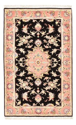 Alfombra Persa - Tabriz - Real - 121 x 73 cm - azul oscuro