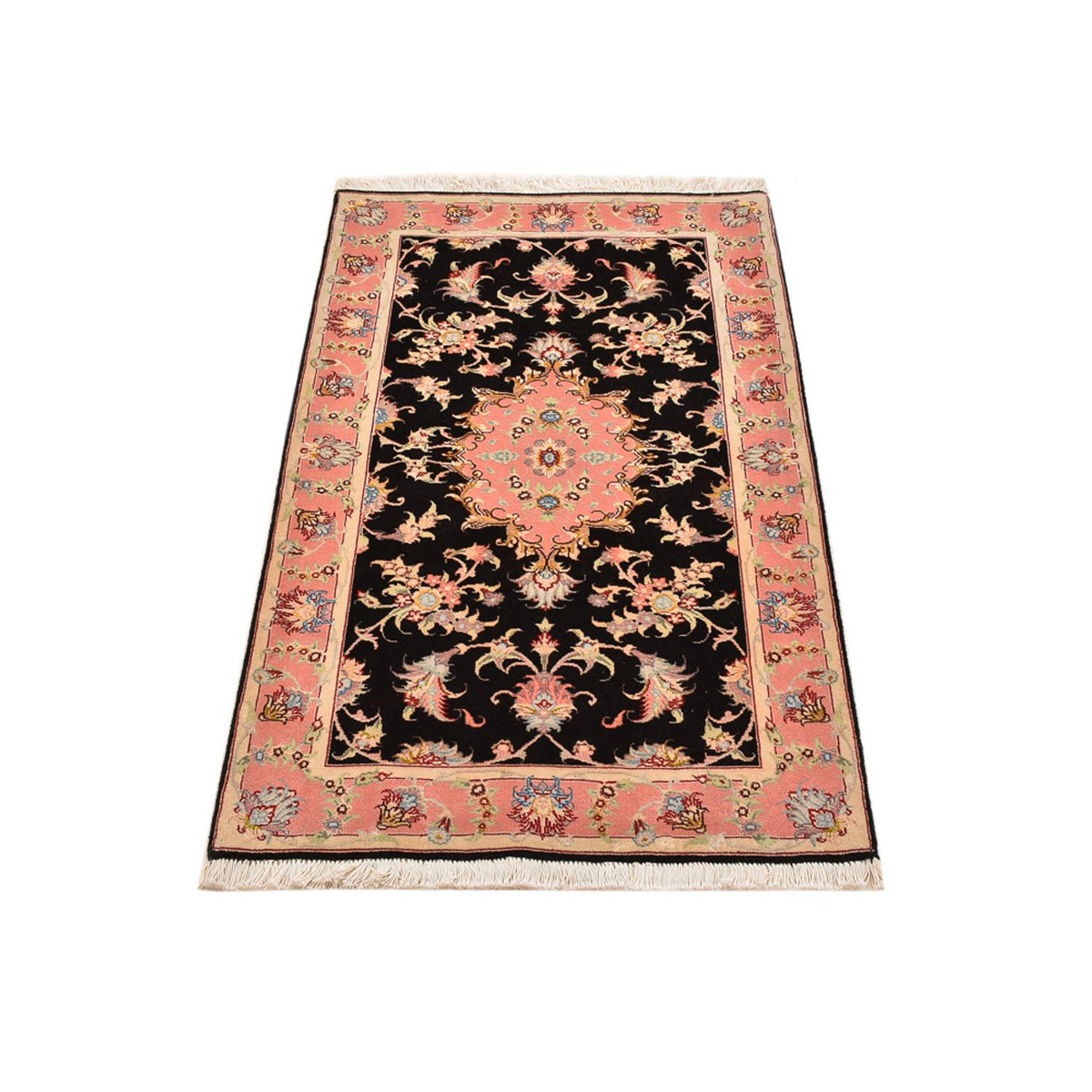 Alfombra Persa - Tabriz - Real - 121 x 73 cm - azul oscuro