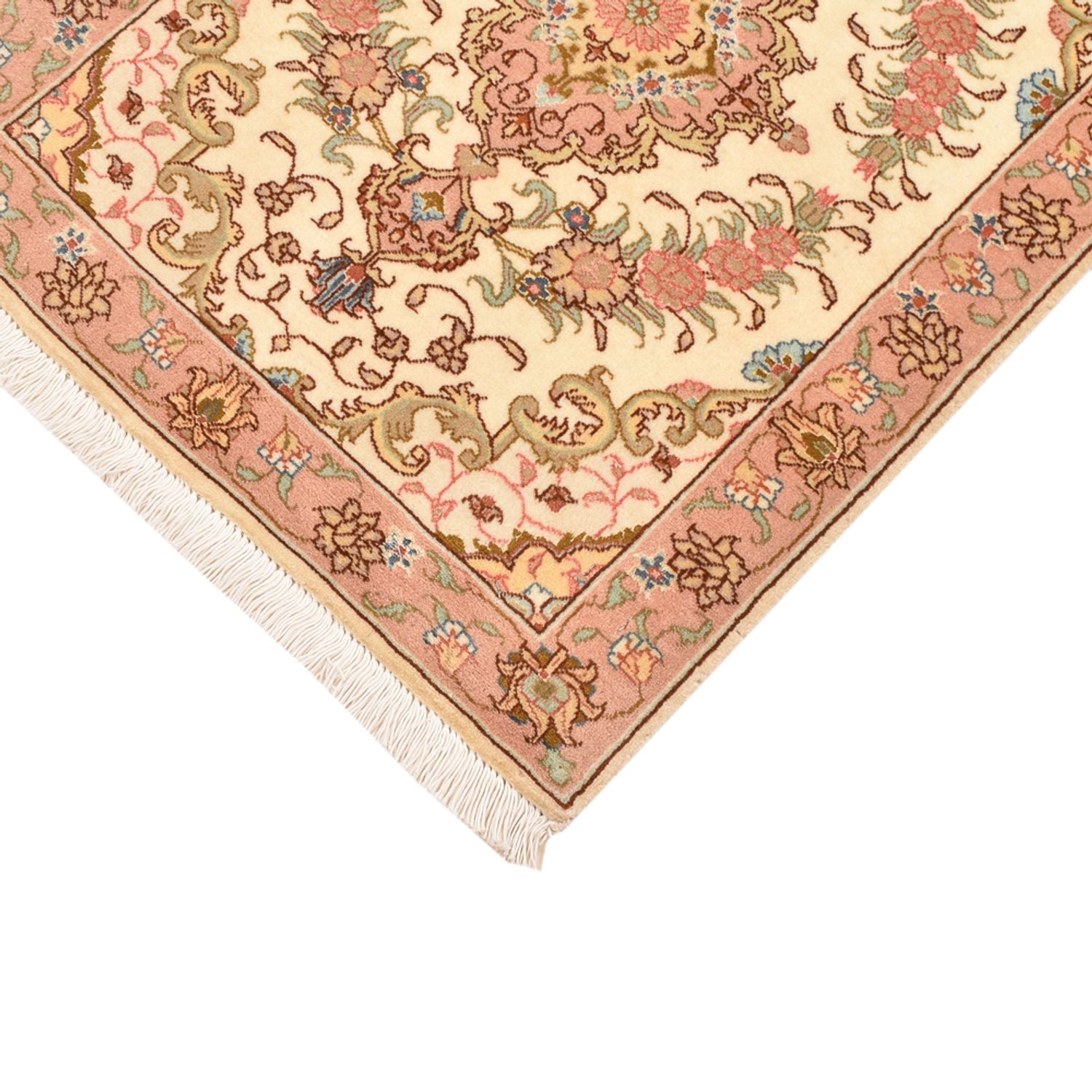Alfombra Persa - Tabriz - Real - 82 x 62 cm - beige oscuro
