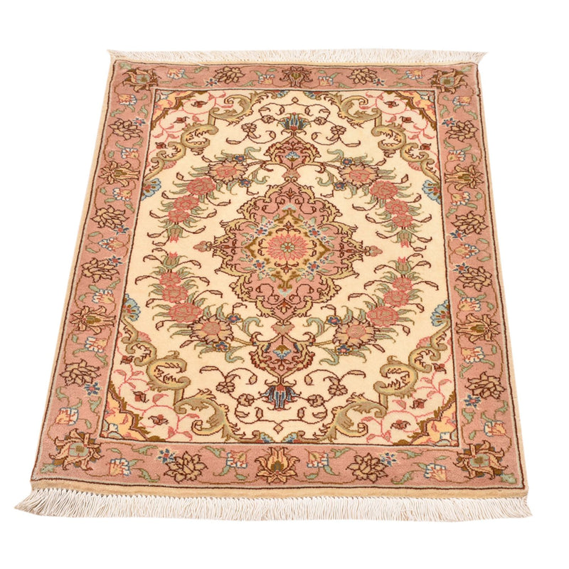 Alfombra Persa - Tabriz - Real - 82 x 62 cm - beige oscuro