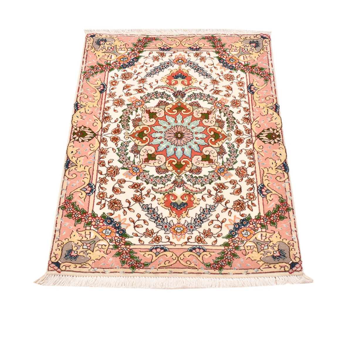 Alfombra Persa - Tabriz - Real - 90 x 60 cm - multicolor