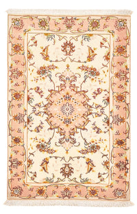 Alfombra Persa - Tabriz - Real - 101 x 66 cm - beige claro