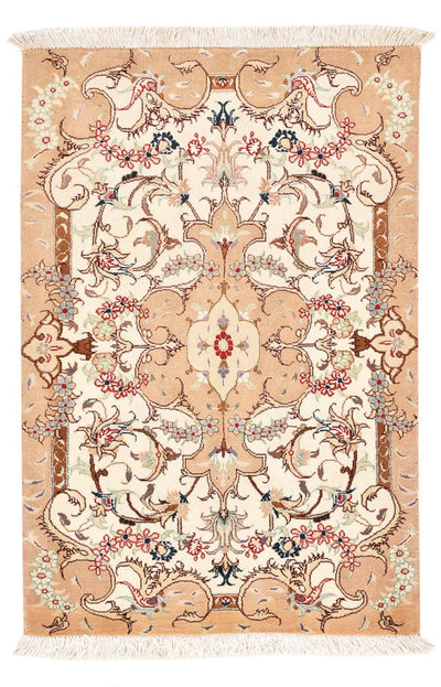 Tabriz - 50 Raj Alfombra 59x92cm - Alfombra persa - beige claro