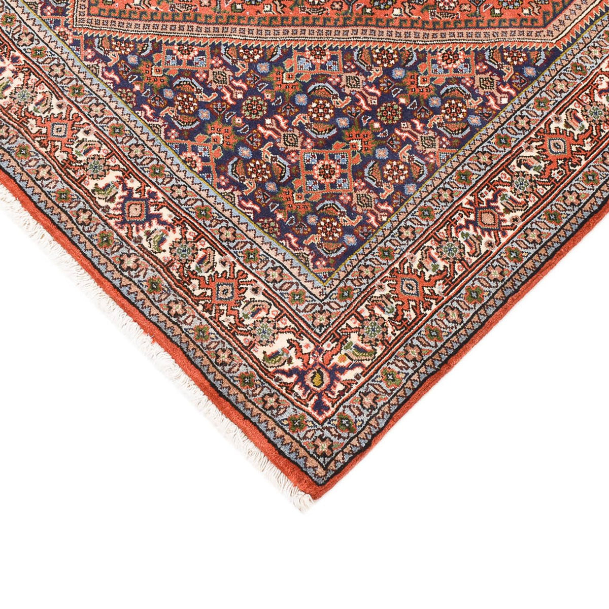 Alfombra persa - Bidjar - 164 x 113 cm - rojo
