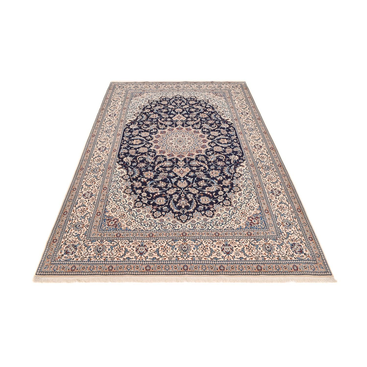 Alfombra Persa - Nain - Prima - 314 x 200 cm - azul oscuro