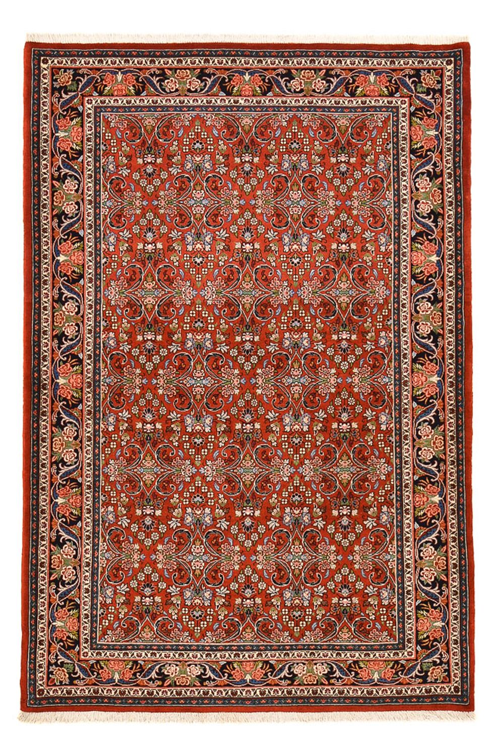 Alfombra persa - Bidjar - 207 x 139 cm - rojo