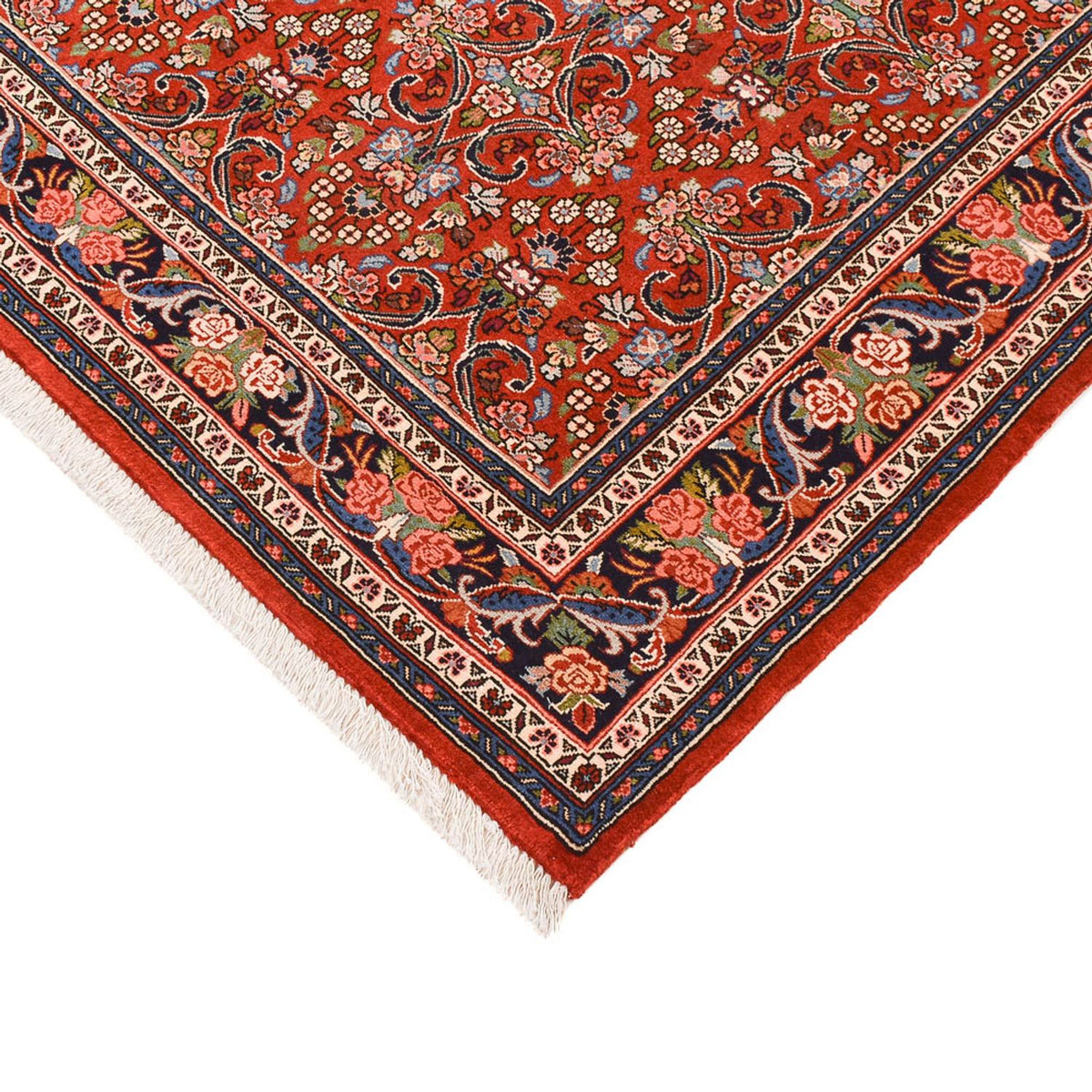 Alfombra persa - Bidjar - 207 x 139 cm - rojo