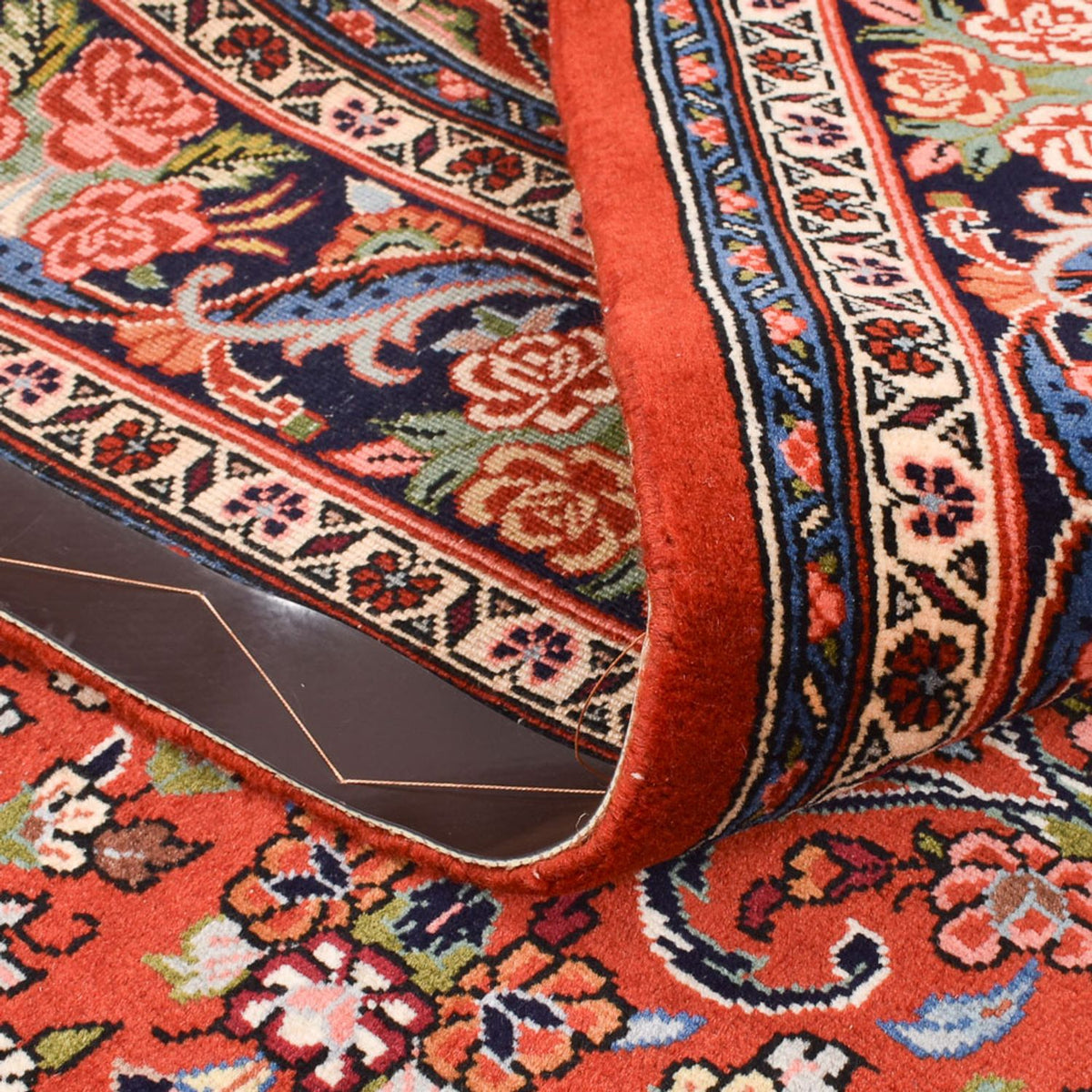 Alfombra persa - Bidjar - 207 x 139 cm - rojo