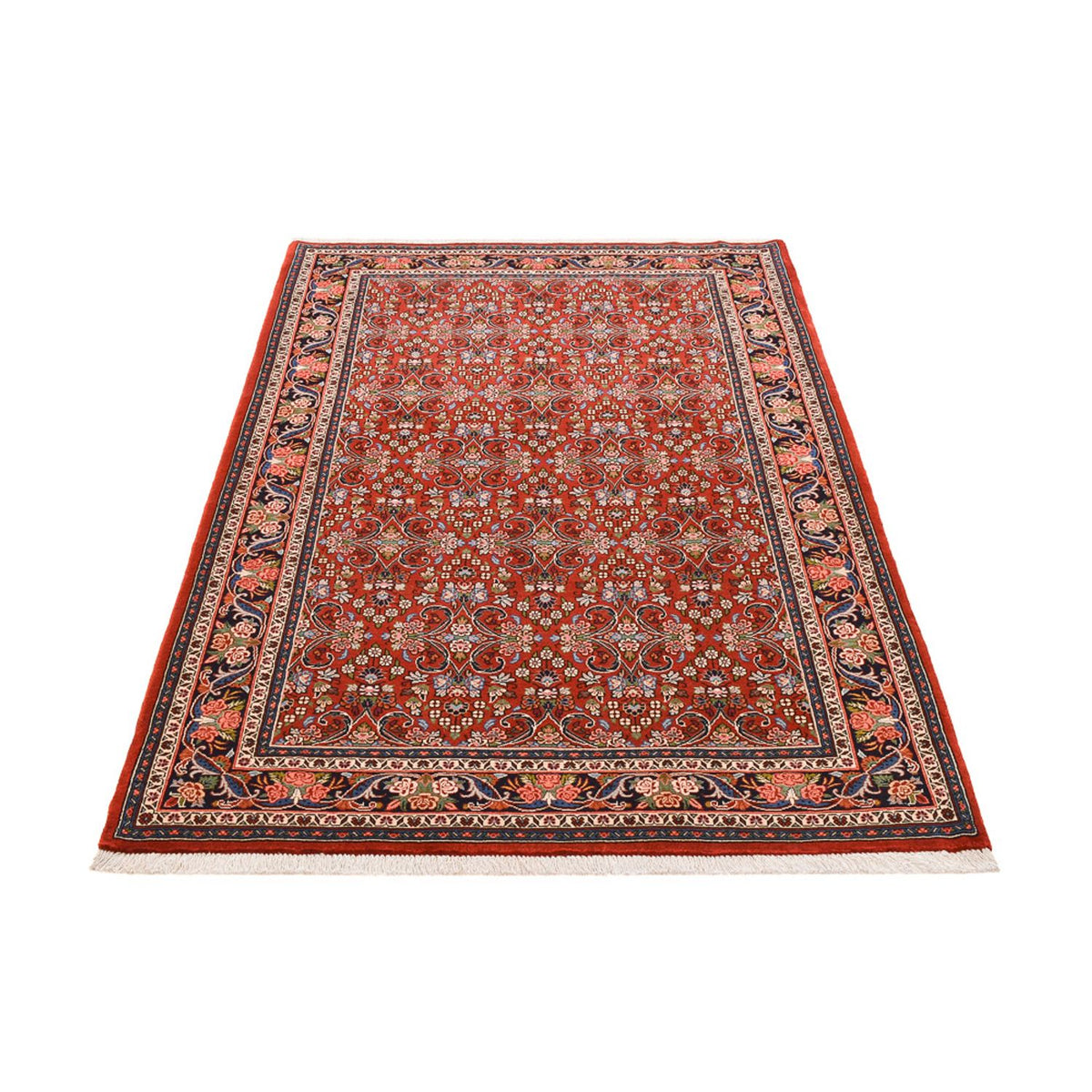Alfombra persa - Bidjar - 207 x 139 cm - rojo