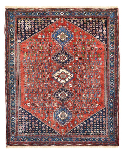 Yalameh Alfombra 207x260cm - Alfombra persa - rojo