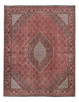Alfombra persa - Bidjar - 315 x 248 cm - rojo oscuro