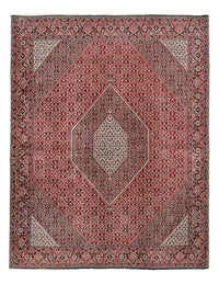 Alfombra persa - Bidjar - 315 x 248 cm - rojo oscuro