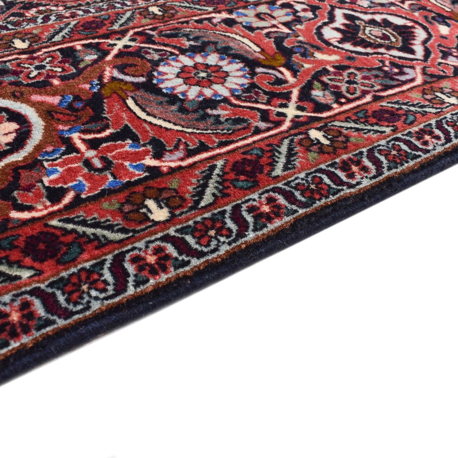 Alfombra persa - Bidjar - 315 x 248 cm - rojo oscuro