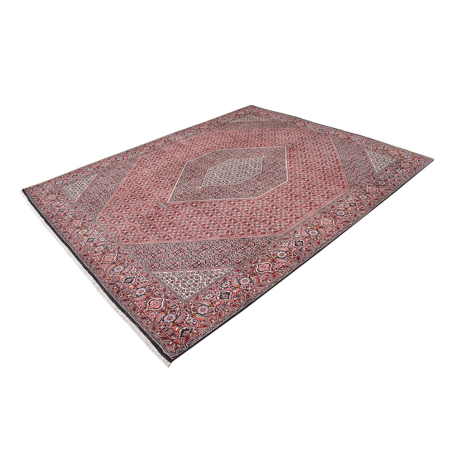 Alfombra persa - Bidjar - 315 x 248 cm - rojo oscuro
