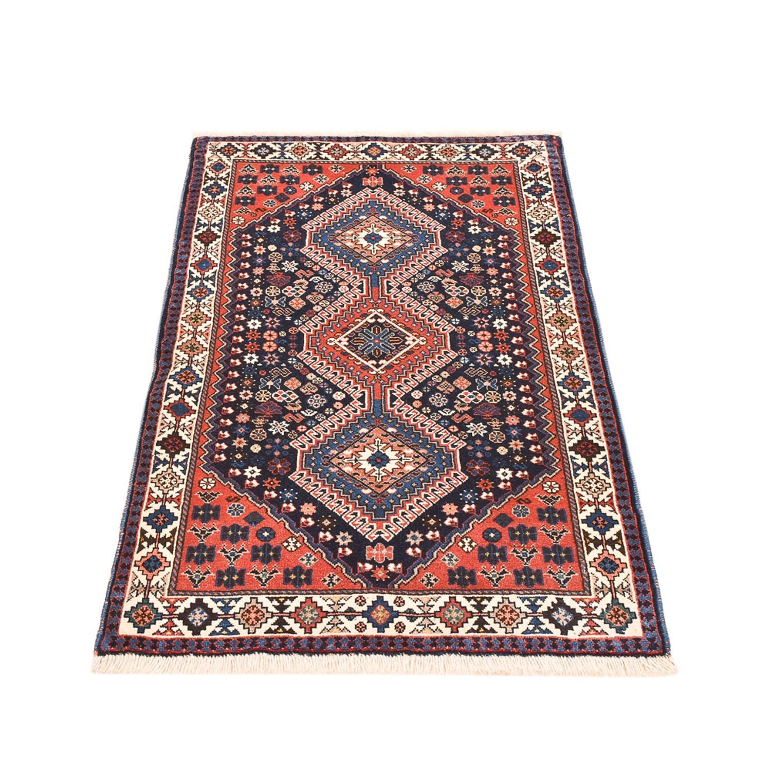 Alfombra persa - Nómada - 125 x 75 cm - multicolor