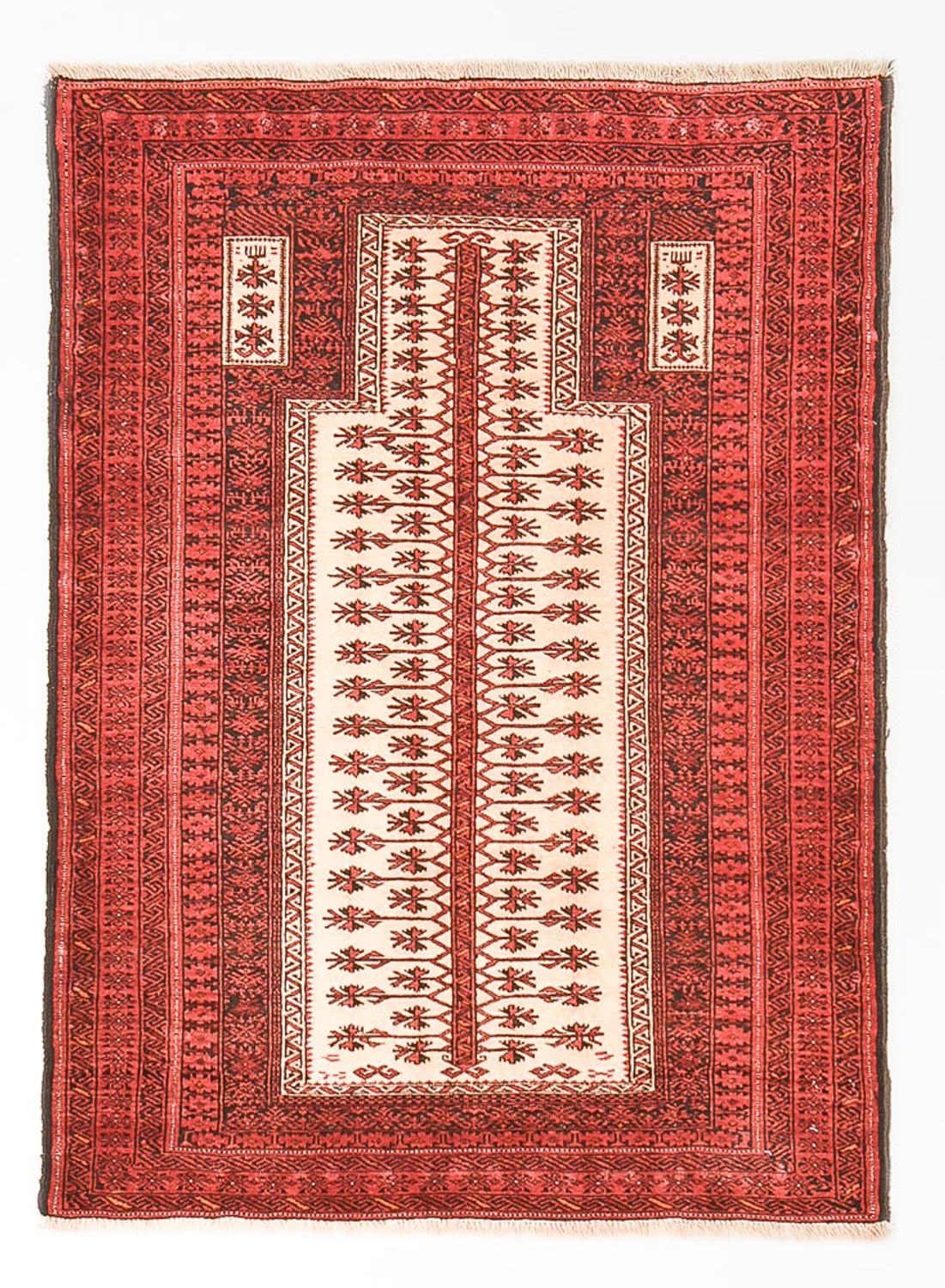 Alfombra Belutsch - 143 x 102 cm - rojo