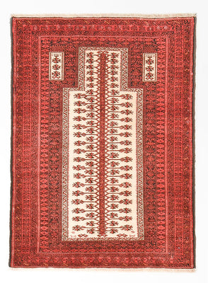 Alfombra Belutsch - 143 x 102 cm - rojo