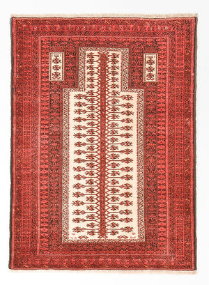 Alfombra Belutsch - 143 x 102 cm - rojo
