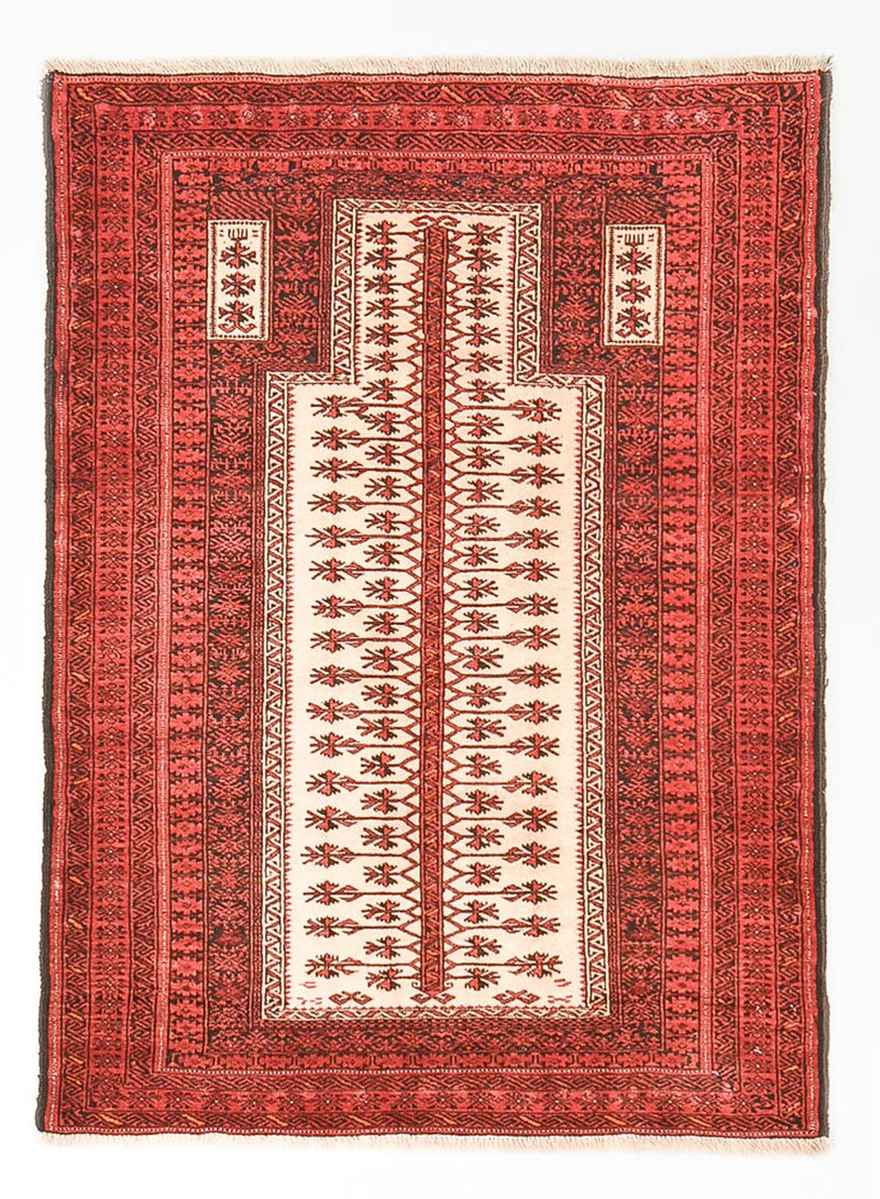 Alfombra Belutsch - 143 x 102 cm - rojo