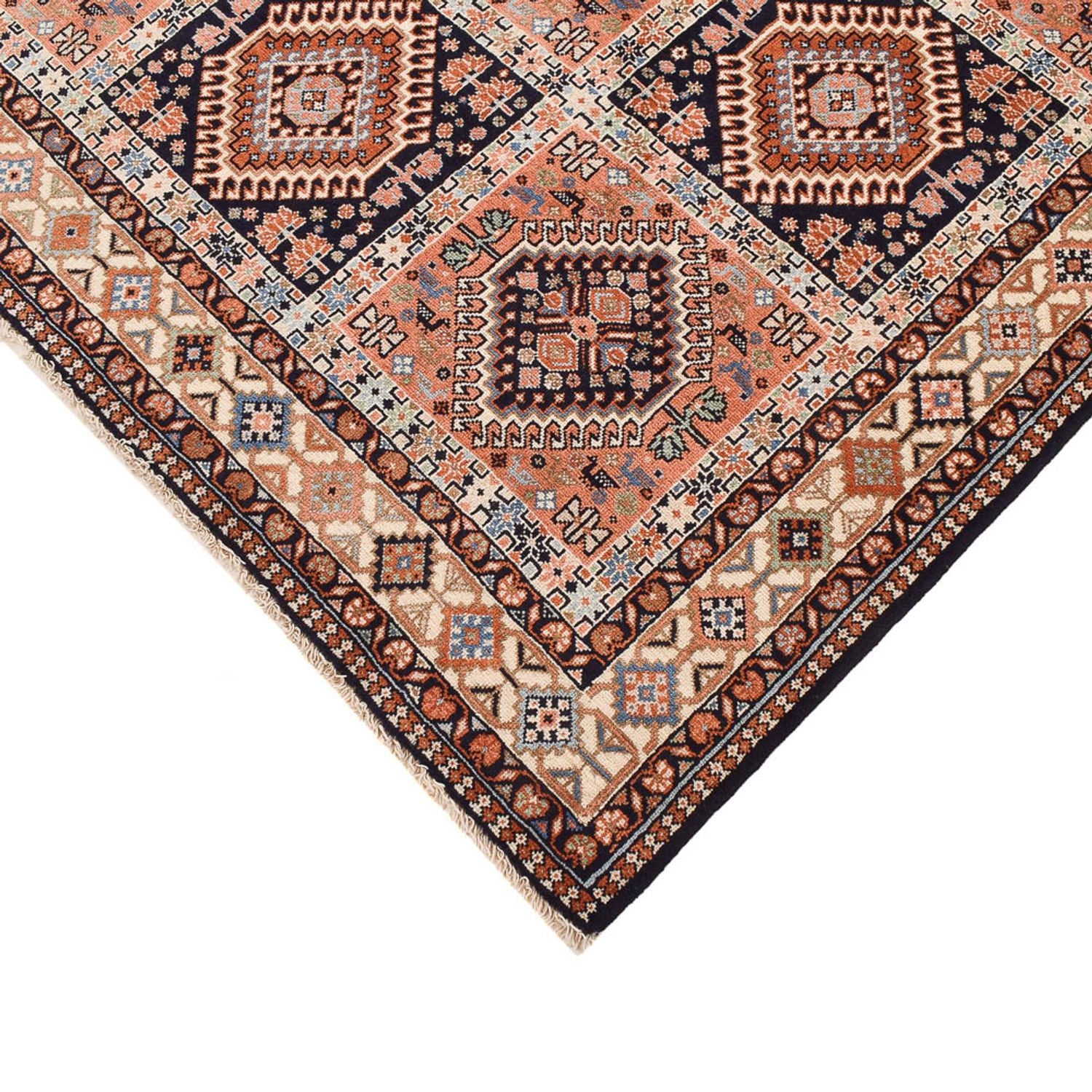 Alfombra persa - Nómada - 225 x 155 cm - rojo claro