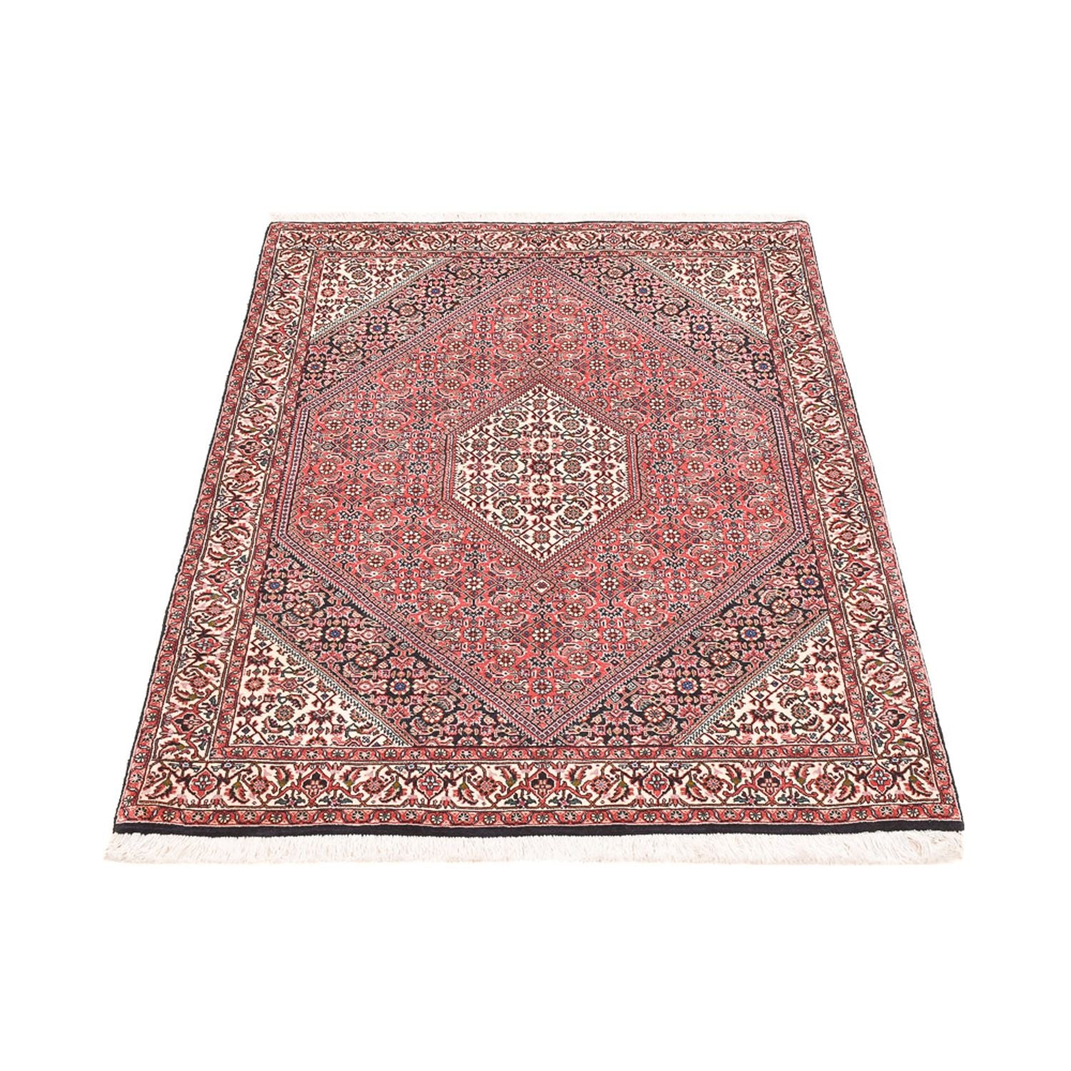 Alfombra persa - Bidjar - 156 x 110 cm - rojo claro