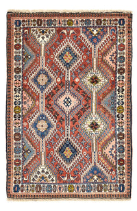Alfombra persa - Nómada - 127 x 85 cm - multicolor