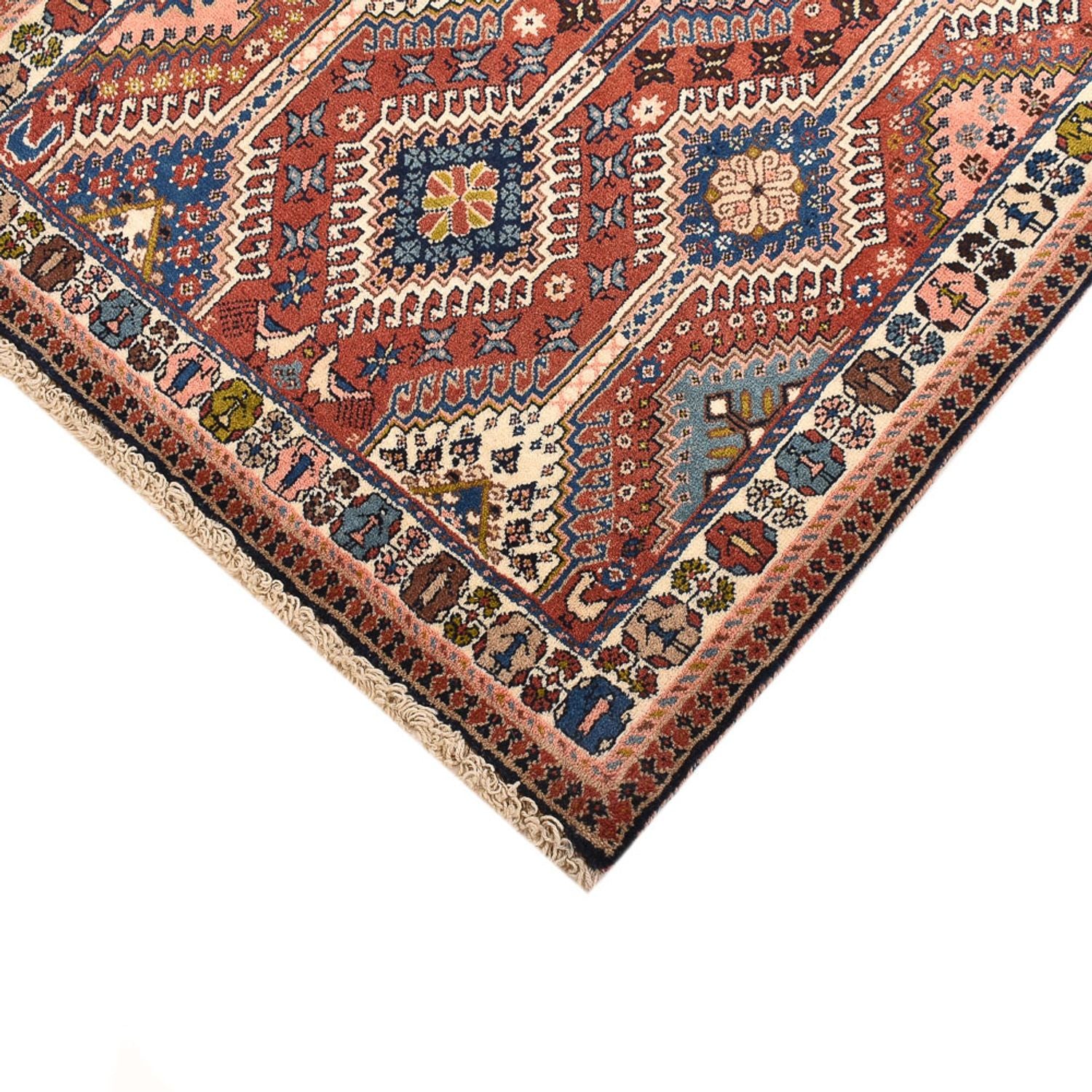 Alfombra persa - Nómada - 127 x 85 cm - multicolor
