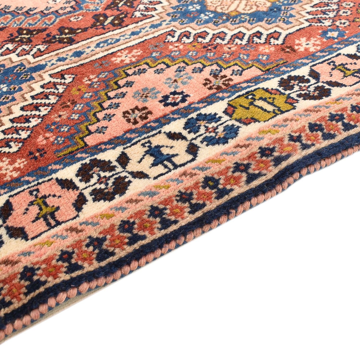 Alfombra persa - Nómada - 127 x 85 cm - multicolor