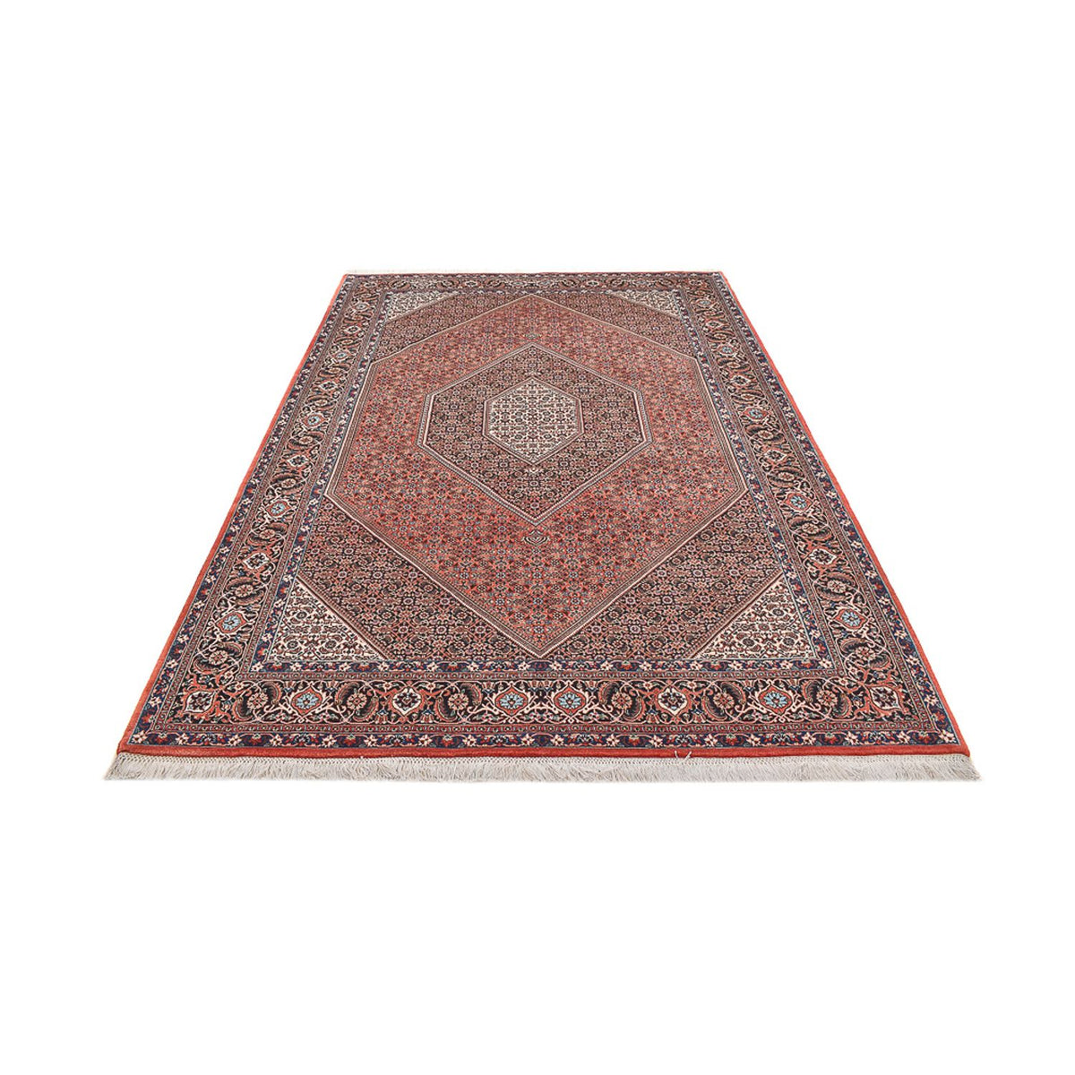 Alfombra persa - Bidjar - 295 x 200 cm - rojo oscuro