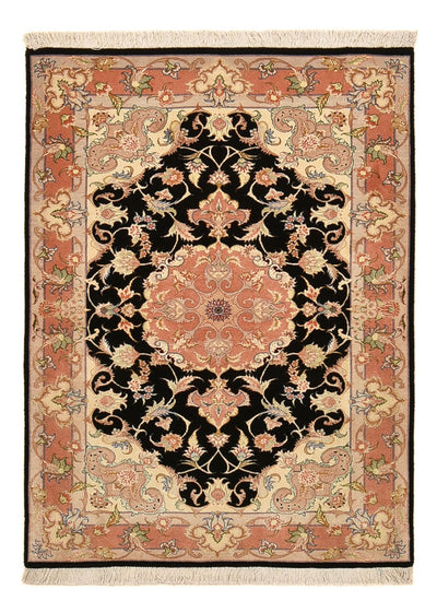 Tabriz - 60 Raj Alfombra 100x145cm - Alfombra persa - azul oscuro