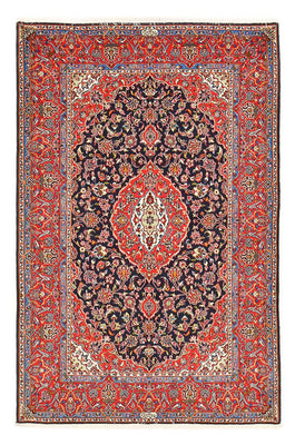 Alfombra persa - Keshan - 217 x 143 cm - azul oscuro