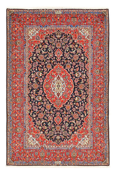 Kashan Alfombra 143x217cm - Alfombra persa - azul oscuro