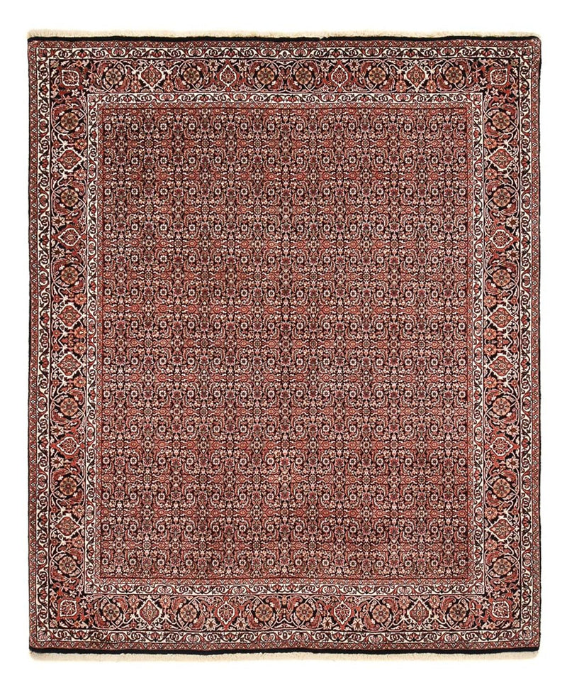 Alfombra persa - Bidjar - 255 x 207 cm - rojo oscuro