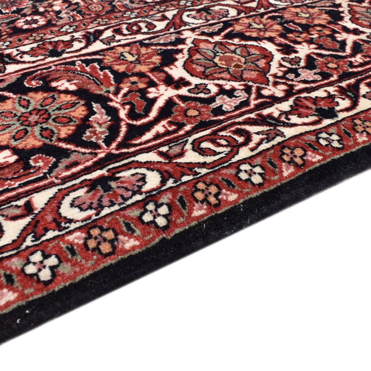 Alfombra persa - Bidjar - 255 x 207 cm - rojo oscuro