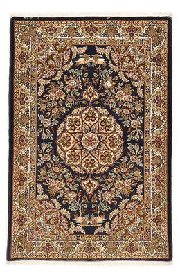 Alfombra Persa - Ghom - Royal - 154 x 102 cm - azul oscuro