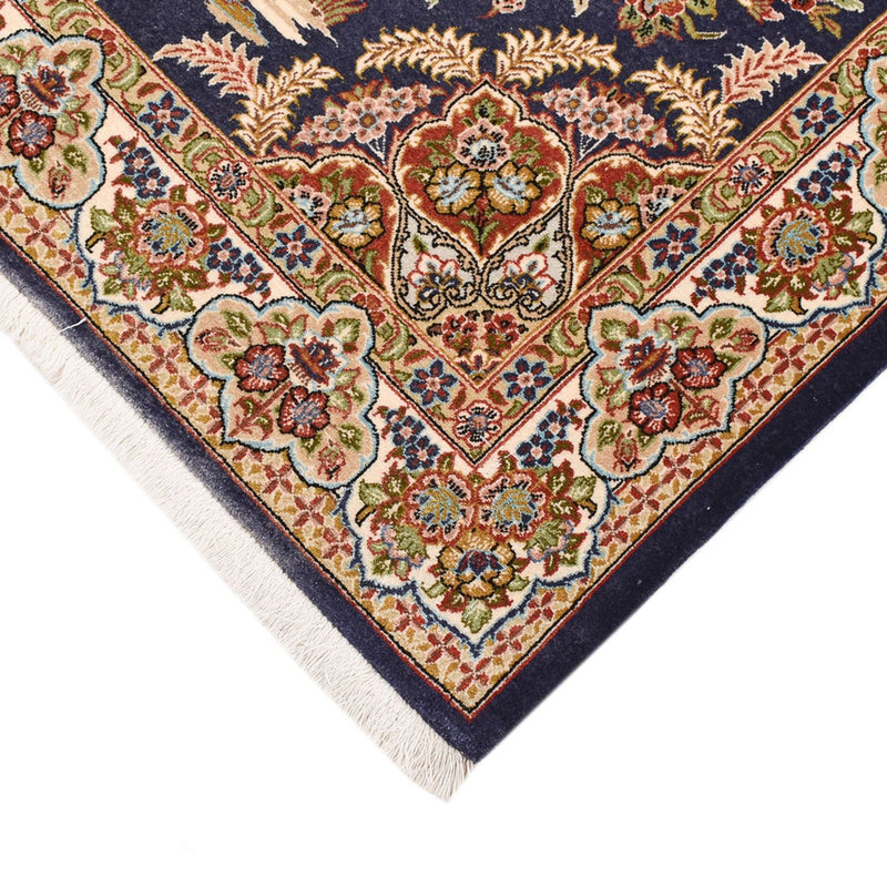Alfombra Persa - Ghom - Royal - 154 x 102 cm - azul oscuro