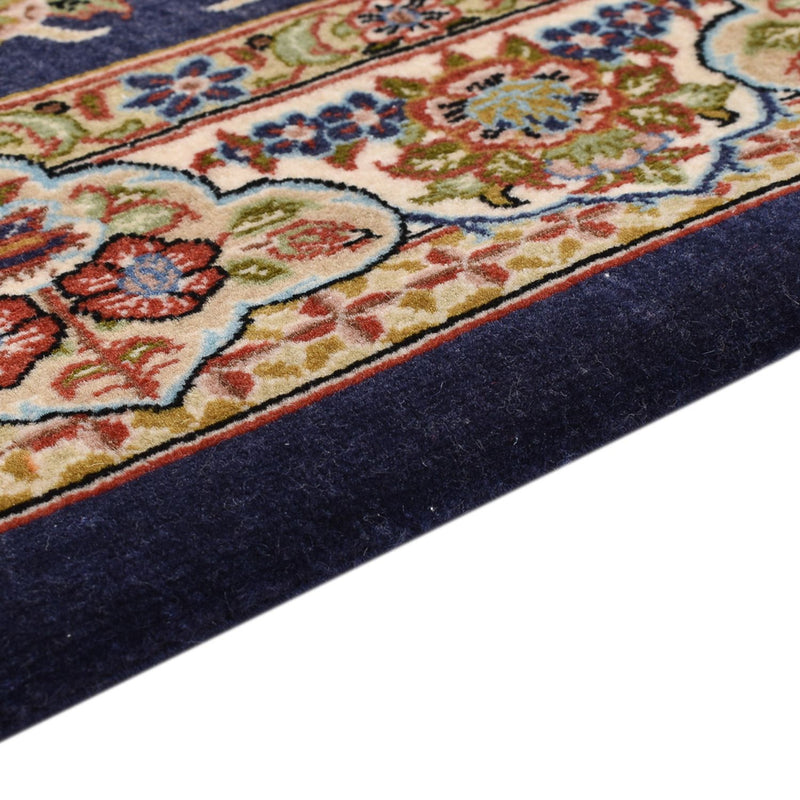 Alfombra Persa - Ghom - Royal - 154 x 102 cm - azul oscuro