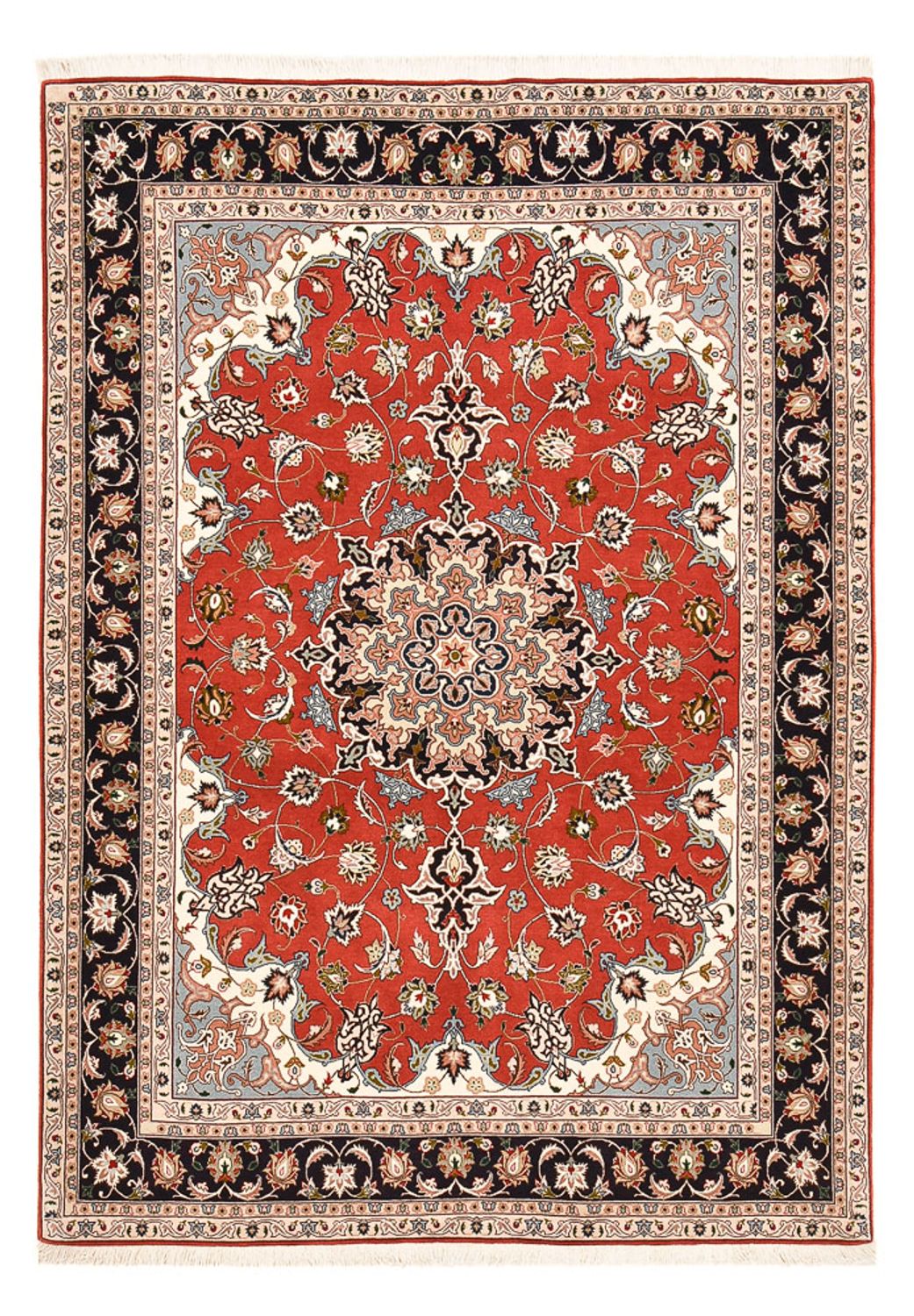 Alfombra Persa - Tabriz - Real - 218 x 155 cm - rojo