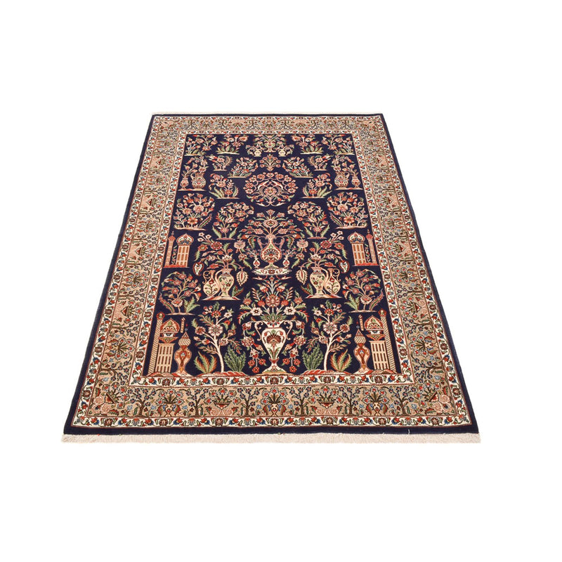Alfombra Persa - Ghom - Royal - 200 x 130 cm - azul oscuro
