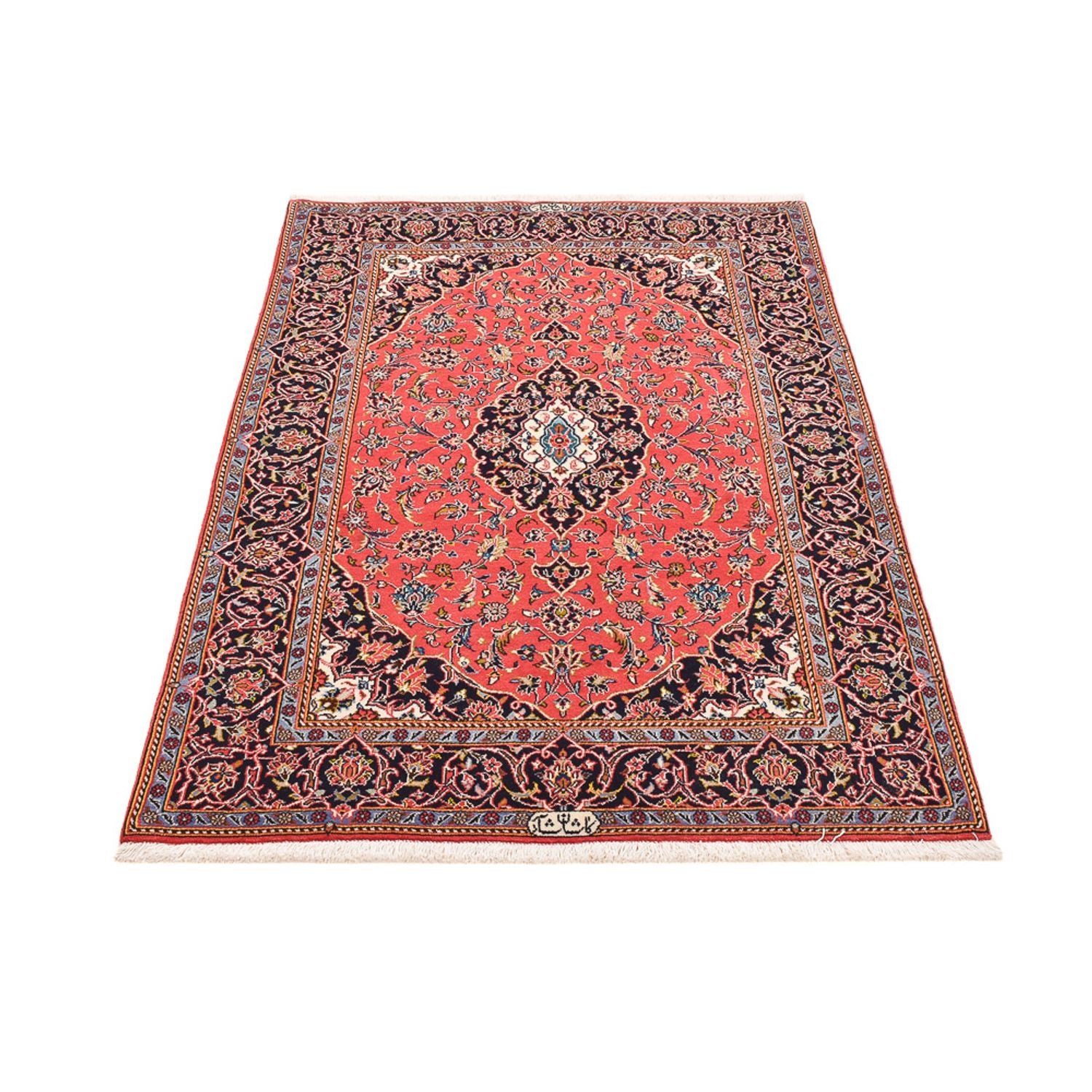 Alfombra persa - Keshan - 173 x 115 cm - rojo