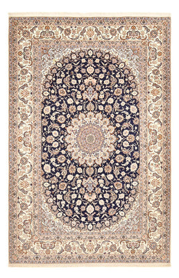 Alfombra Persa - Isfahan - Prima - 306 x 202 cm - azul oscuro