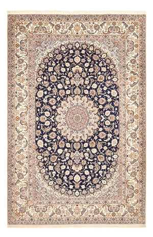 Alfombra Persa - Isfahan - Prima - 306 x 202 cm - azul oscuro