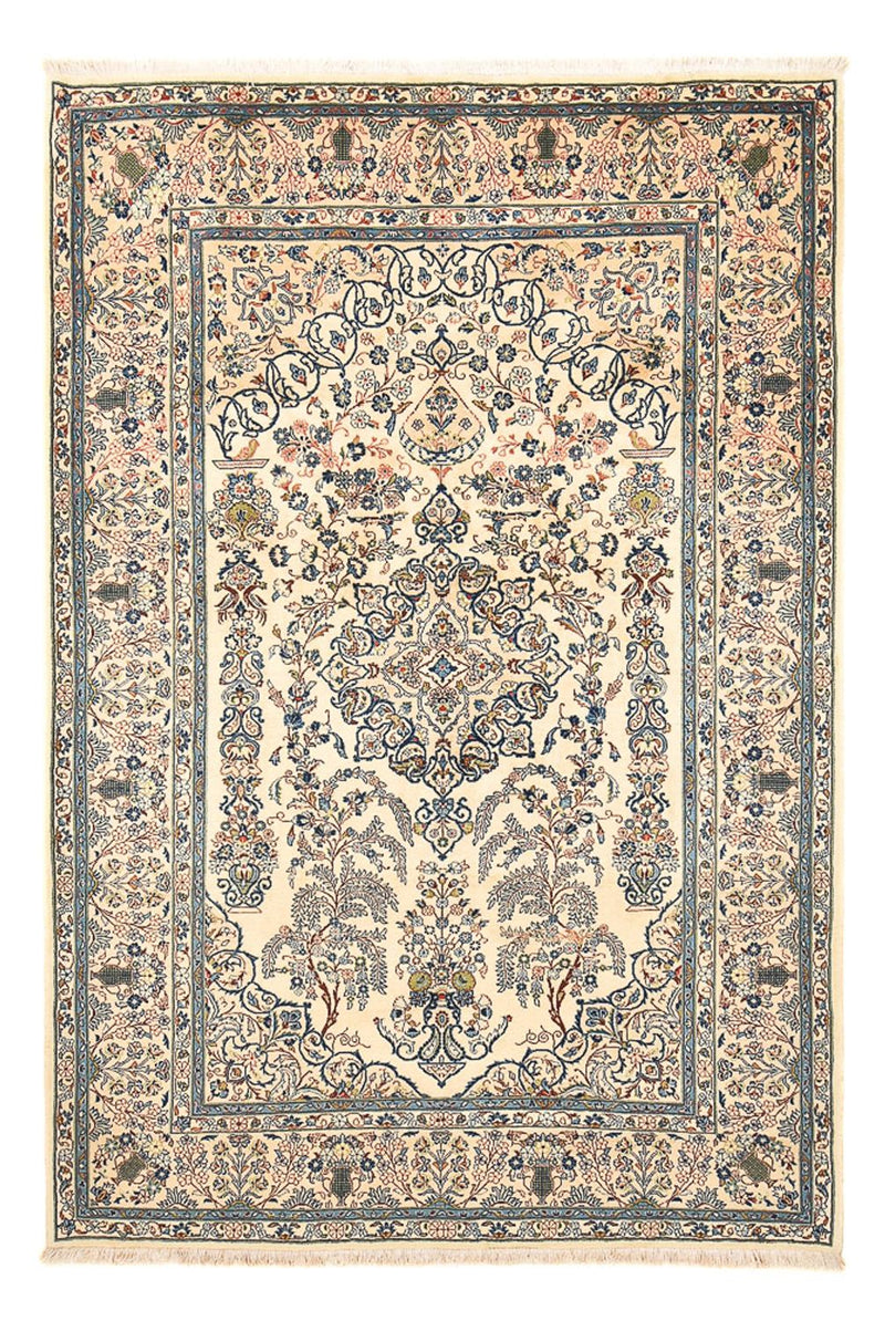 Alfombra persa - Keshan - 305 x 206 cm - crema