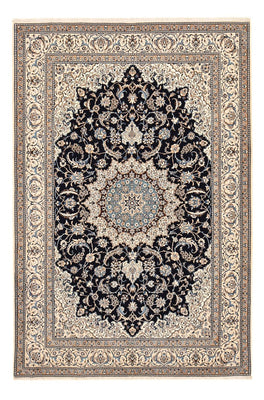 Alfombra Persa - Nain - Prima - 302 x 197 cm - azul oscuro